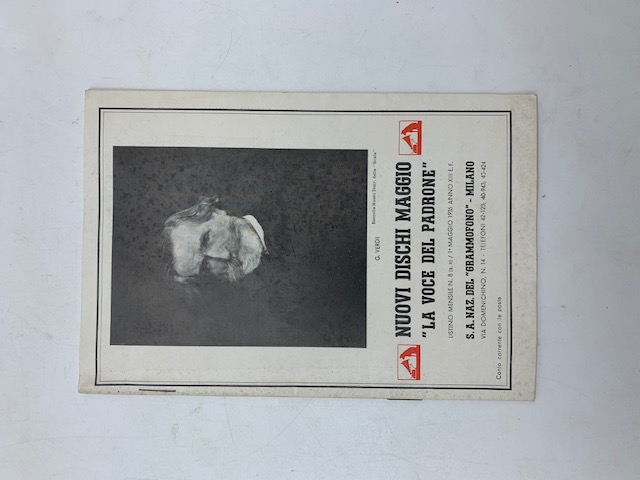 Nuovi dischi maggio La Voce del Padrone. Listino mensile n. 8, maggio 1935